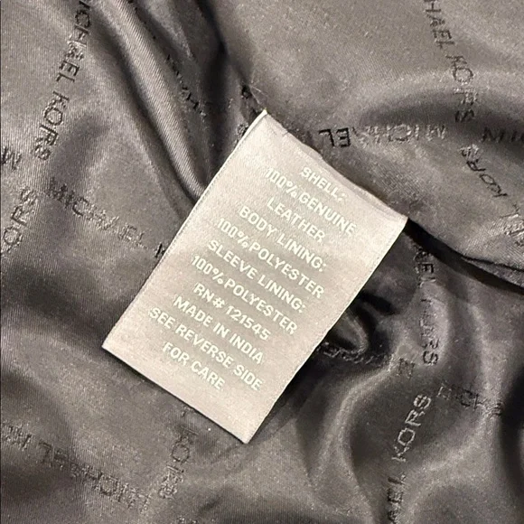 Michael Kors Leather Jacket - Men’s Small - Picture 4 of 9